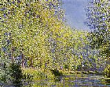 Claude Monet Famous Paintings - Bend in the River Epte